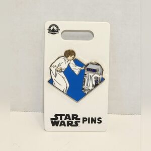 Disney Parks Star Wars PRINCESS LEIA & R2-D2 Official Trading Pin - NWT